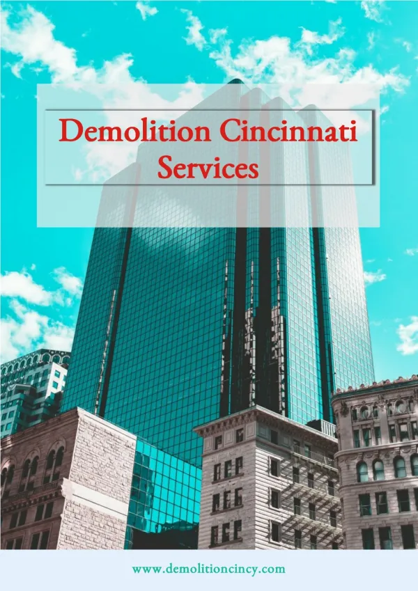 JTM Demolition Cincinnati Services