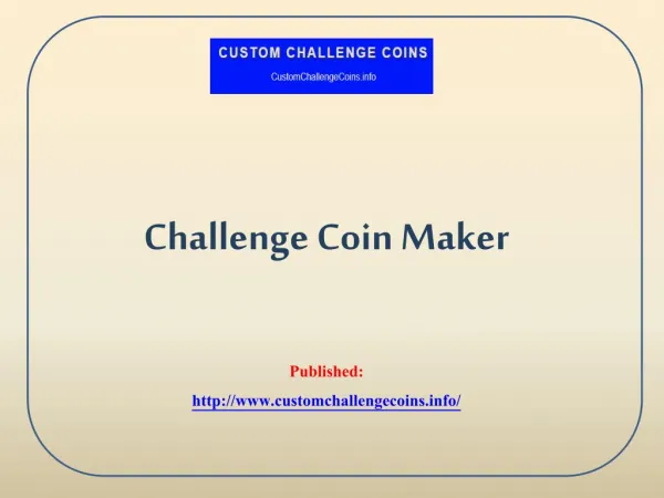 Challenge Coin Maker