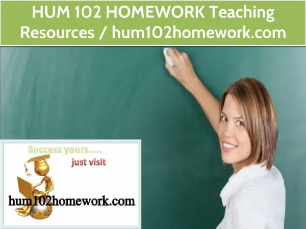 HUM 102 HOMEWORK Teaching Resources / hum102homework.com