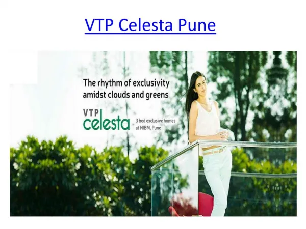 VTP Celesta Pune New Launch Project