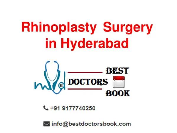 Rhinoplasty in Hyderabad | Nose Reshaping Surgery in Hyderabad