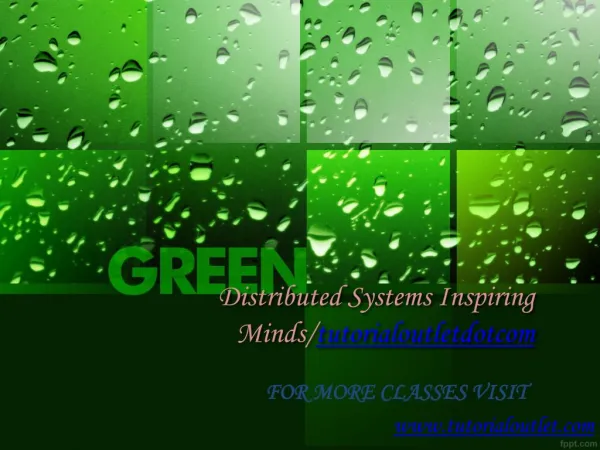 Distributed Systems Inspiring Minds/tutorialoutletdotcom