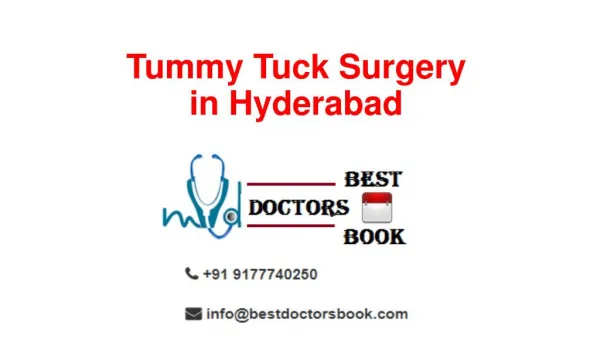 Tummy Tuck Surgery in Hyderabad | Abdominoplasty Cost in Hyderabad