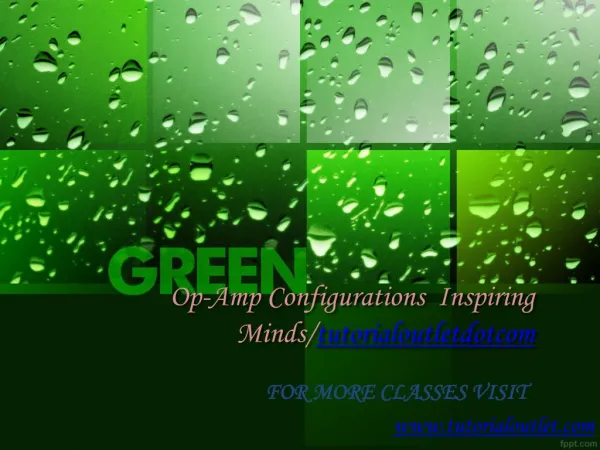 Op-Amp Configurations Inspiring Minds/tutorialoutletdotcom