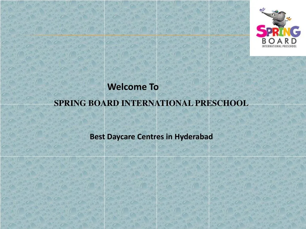 welcome to spring board international preschool