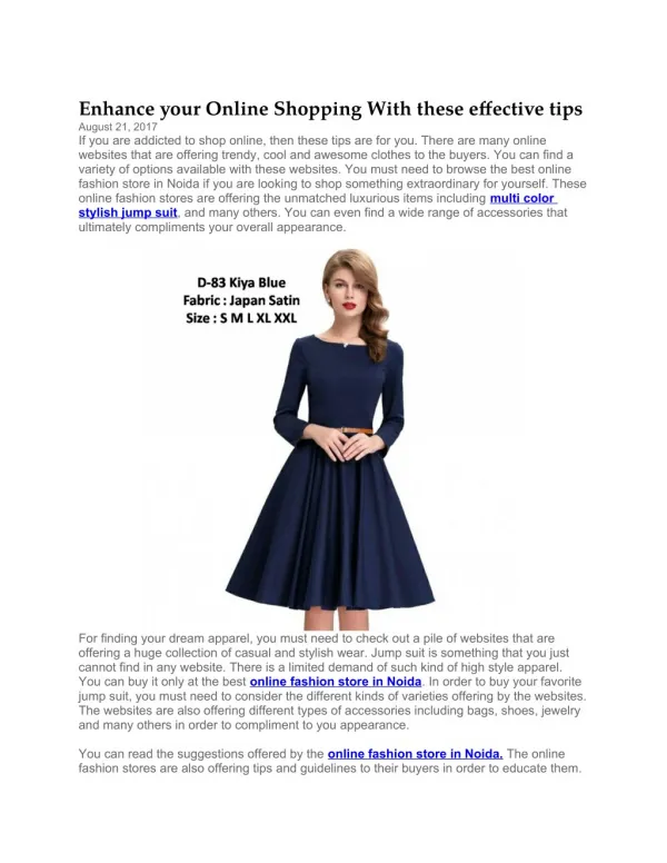 Enhance your Online Shopping With these effective tips