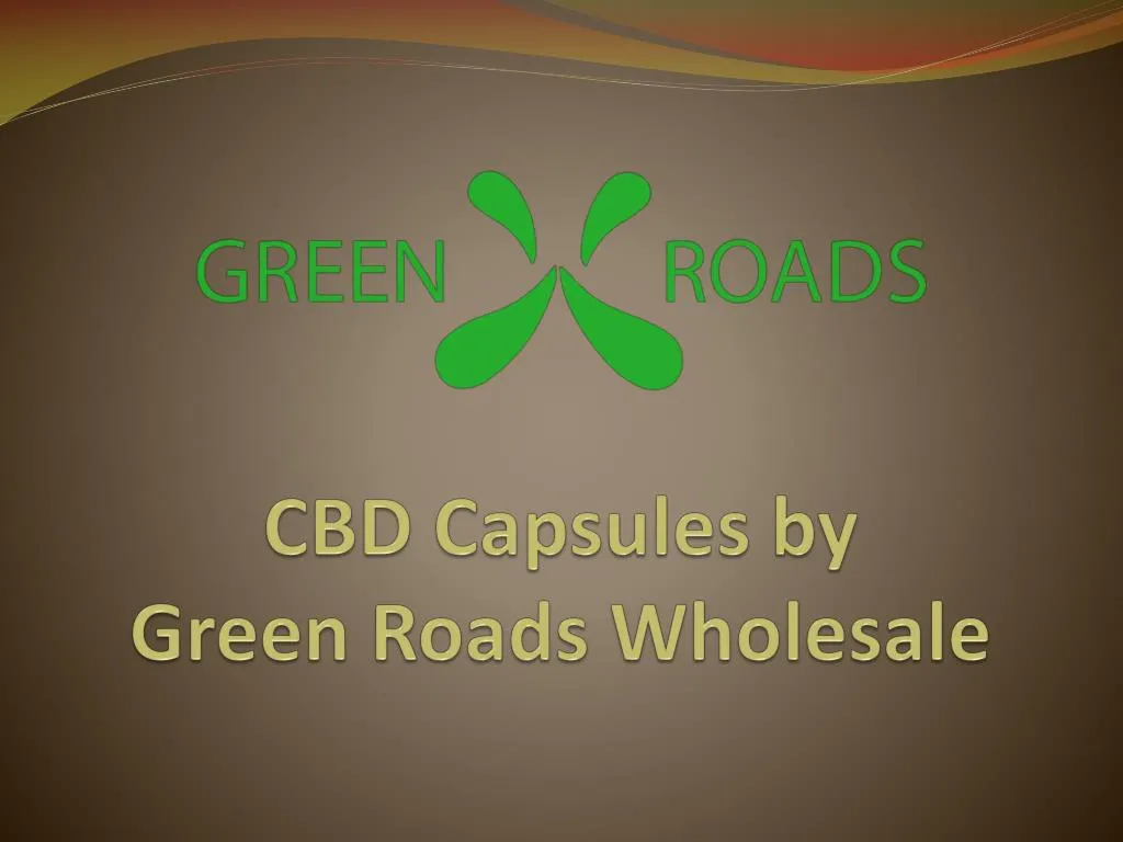 cbd capsules by green roads wholesale