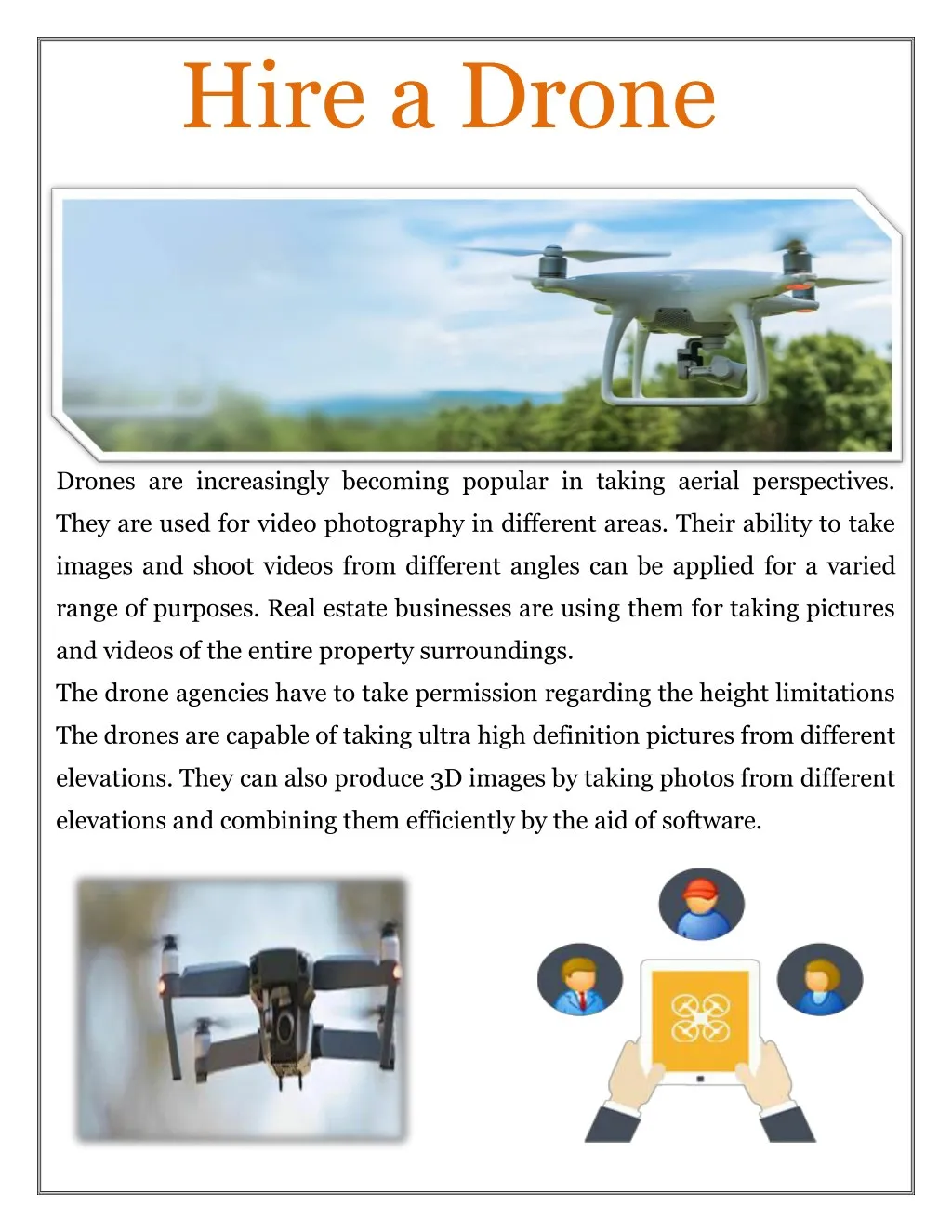 hire a drone