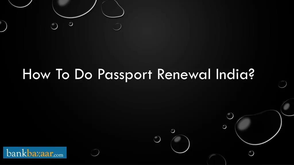 how to do passport renewal india