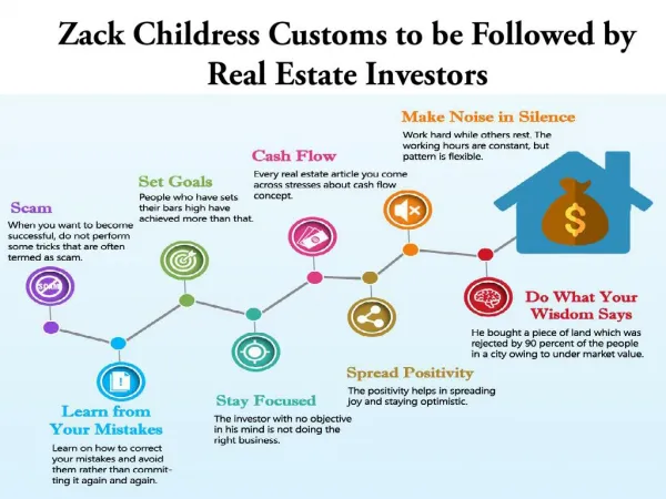 Zack Childress Customs to be Followed by Real Estate Investors