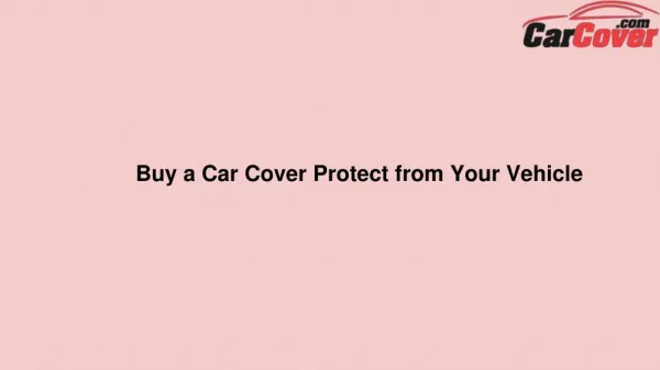 Cadillac Car Cover