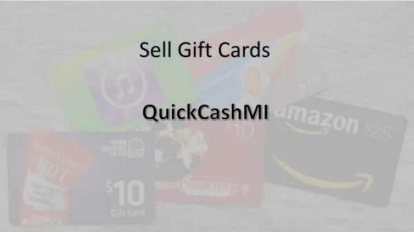Sell Gift Cards - quickcashmi.com