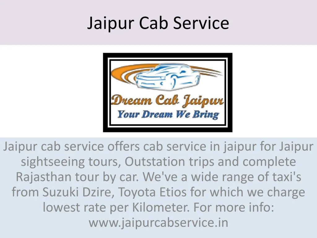 jaipur cab service