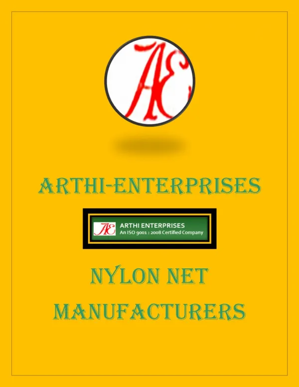 Nylon Net Manufacturers