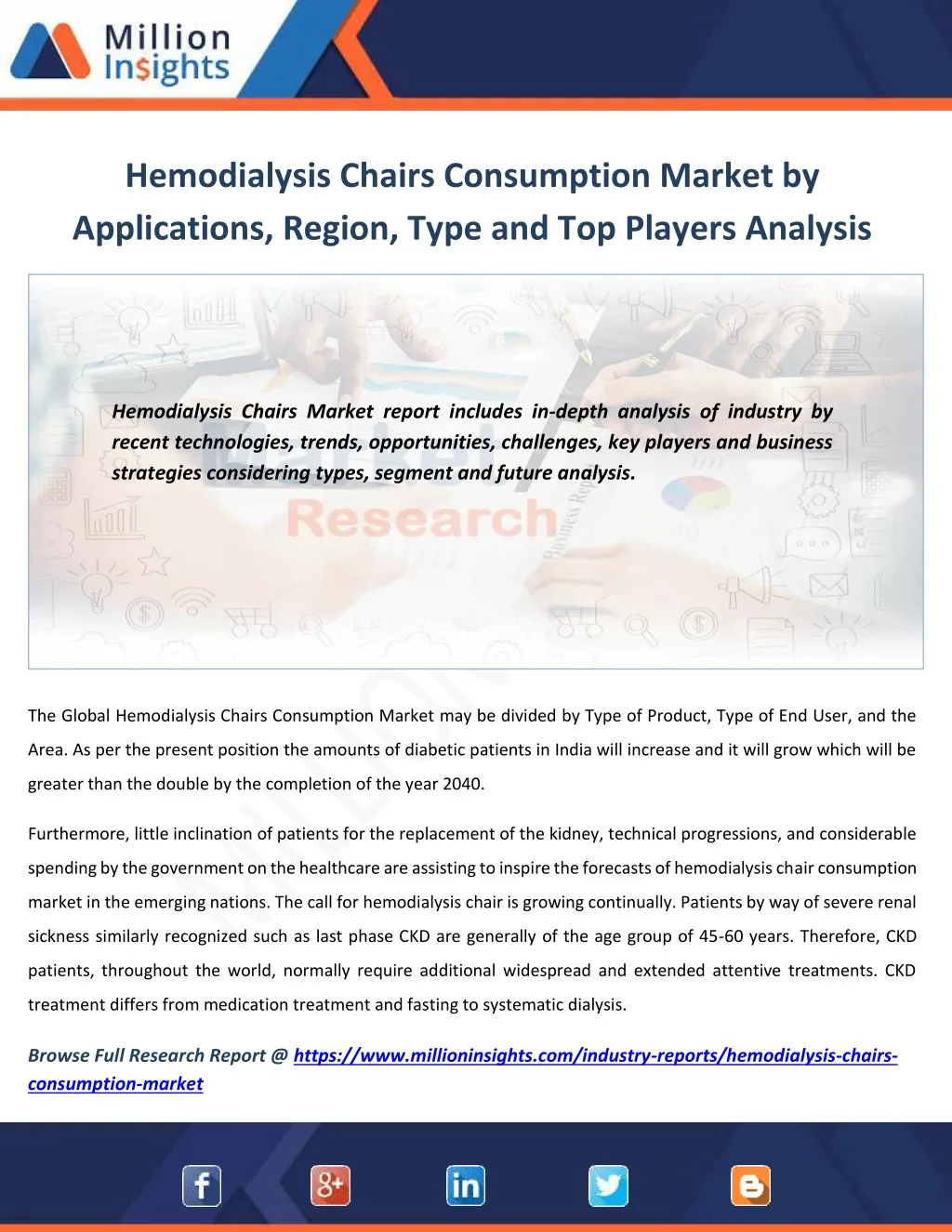 hemodialysis chairs consumption market