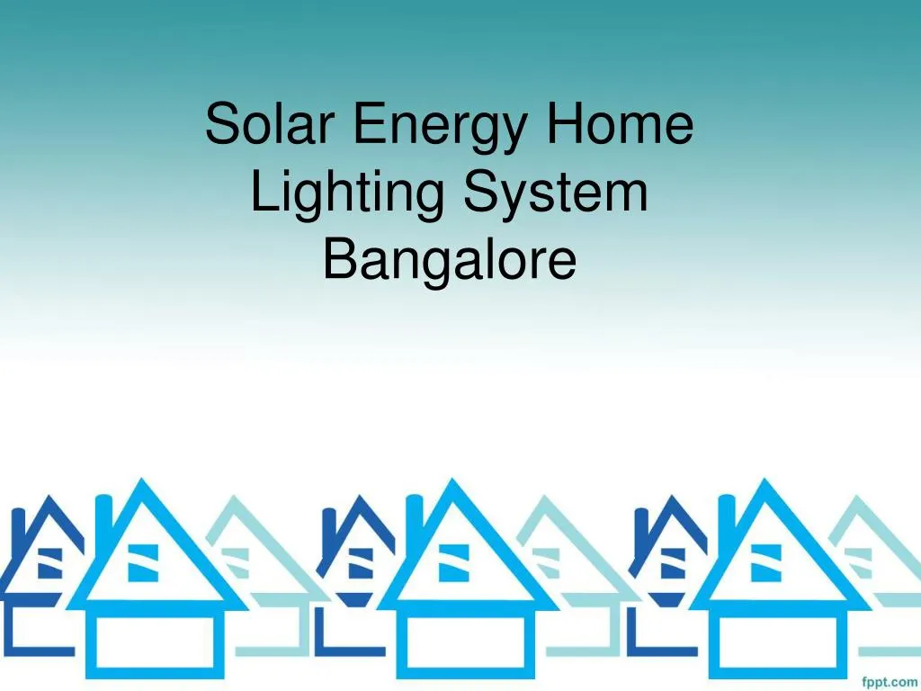 solar energy home lighting system bangalore