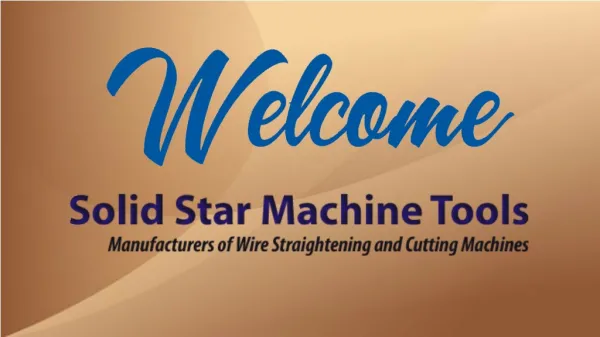 Wire straightening machines