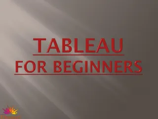 Tableau - slide 1