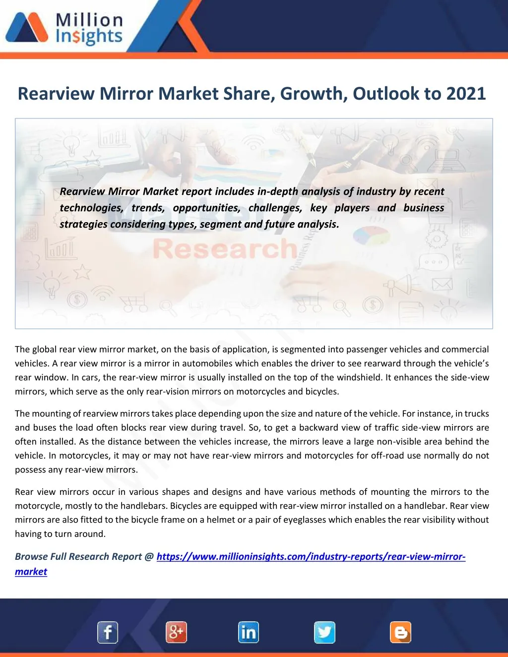 rearview mirror market share growth outlook