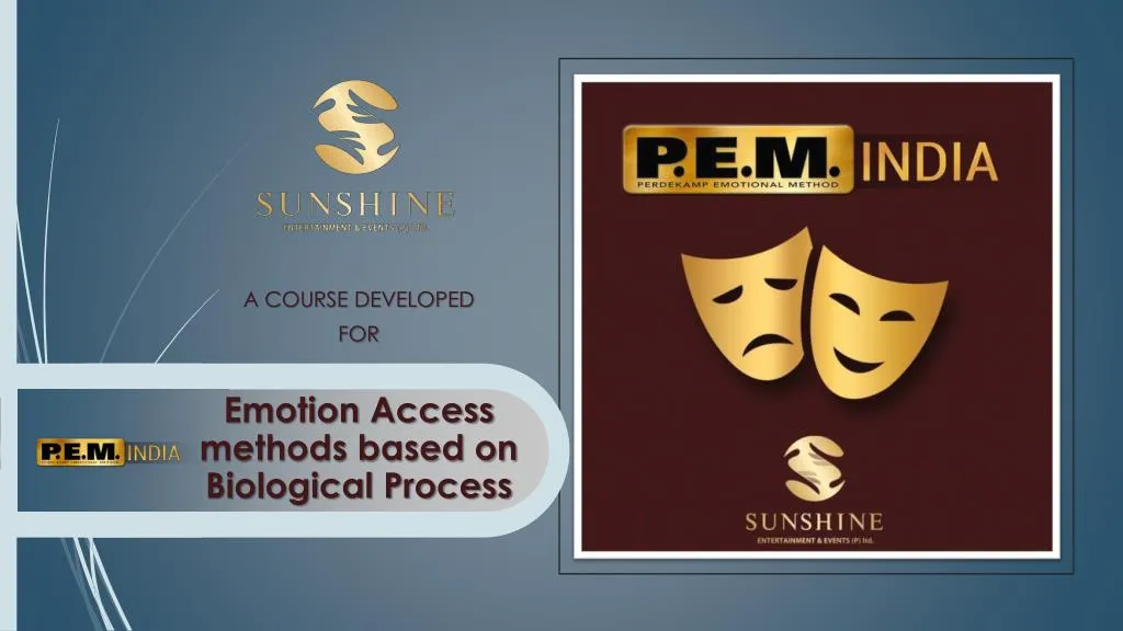 a course developed for emotion access methods based on biological process