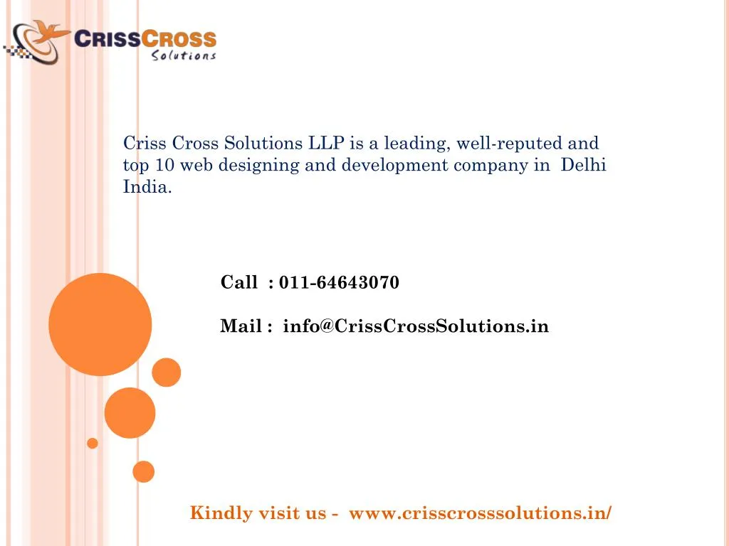 criss cross solutions llp is a leading well
