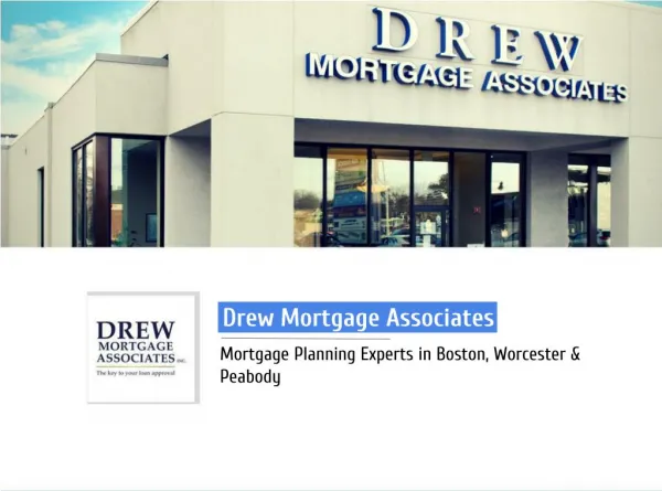 Drew Mortgage Associates - Mortgage Company in Boston, MA