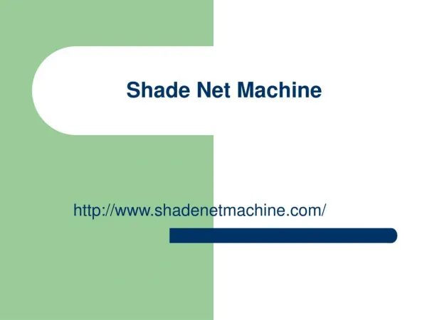 shadenetmachine- shade net machine