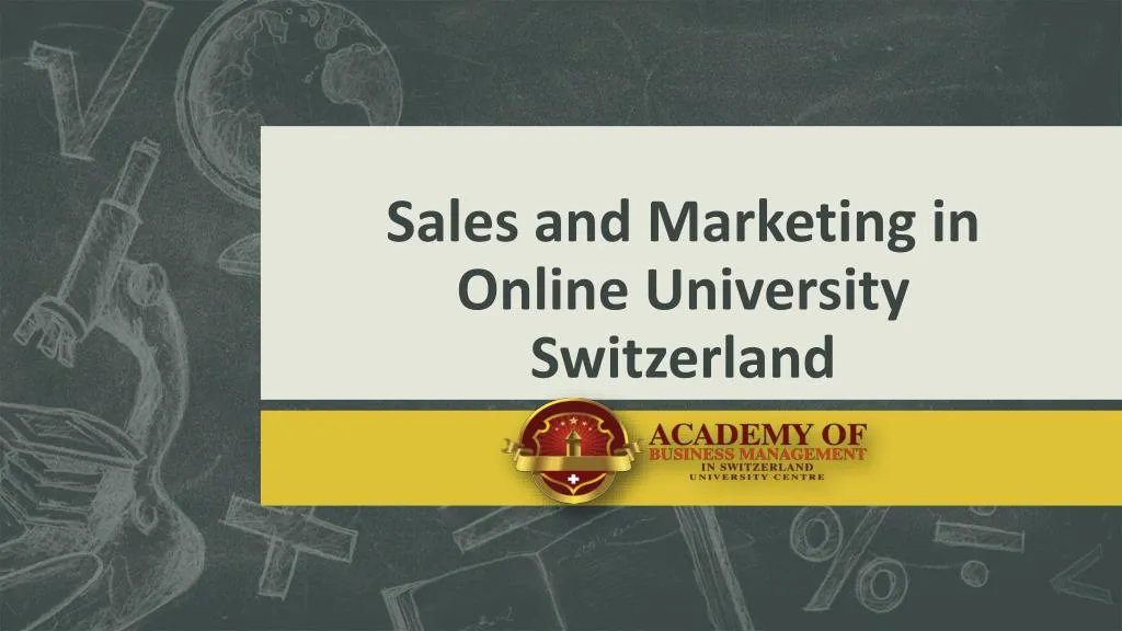 sales and marketing in online university switzerland