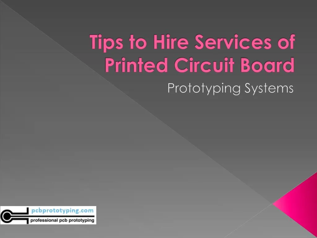 tips to hire services of printed circuit board