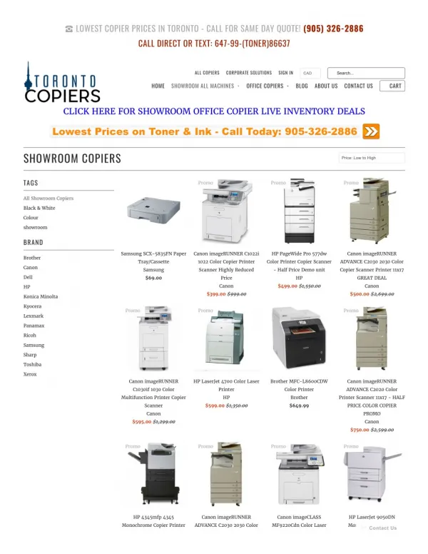 Office Photocopiers and Printers in Toronto