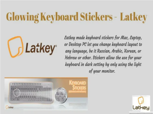 Glowing Keyboard Stickers - Latkey