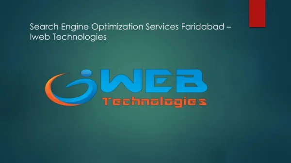 Web design And SEO Services |Iweb Technologies Faridabad