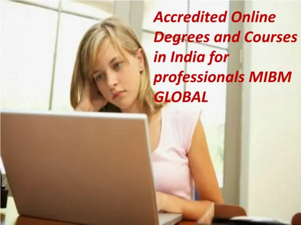 accredited online degrees and courses in india