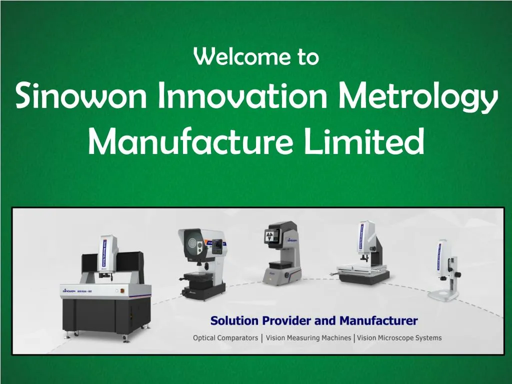 welcome to sinowon innovation metrology