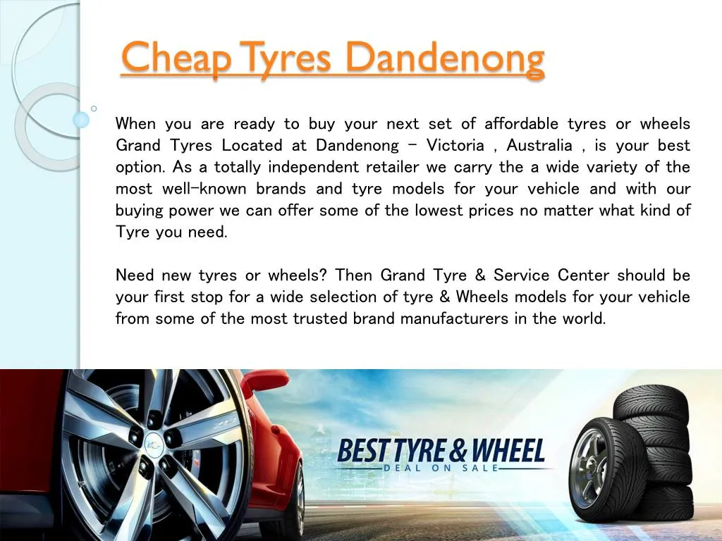 cheap tyres dandenong