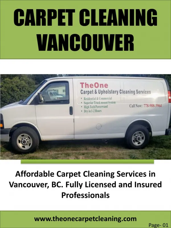 Best carpet cleaning near Vancouver