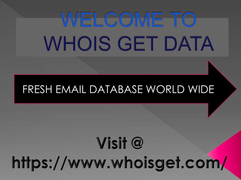 welcome to whois get data