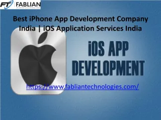 Best iphone app development company india