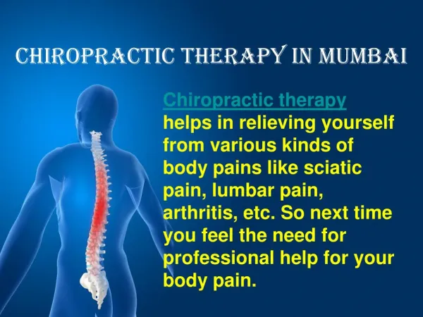 Back Pain Relief Mumbai