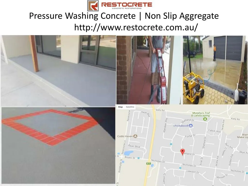 pressure washing concrete non slip aggregate http www restocrete com au