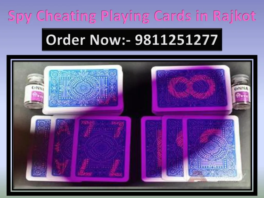 spy cheating playing cards in rajkot