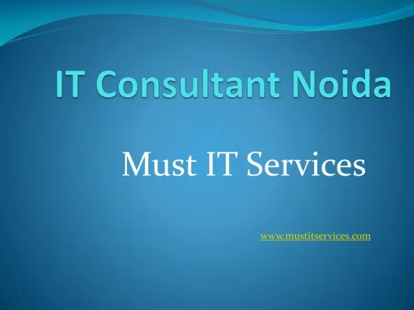 Best IT Consultant Noida