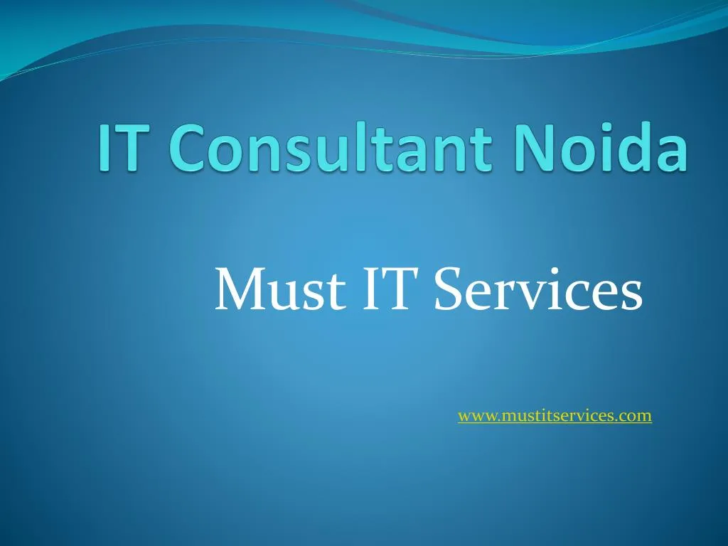 it consultant noida