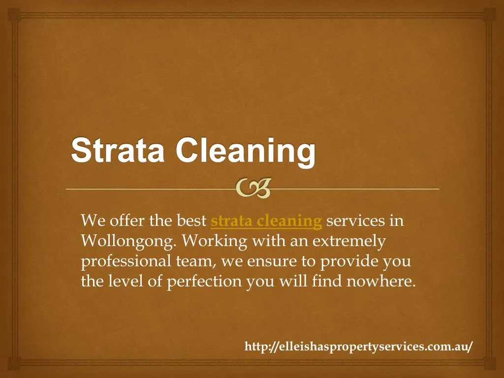 strata cleaning