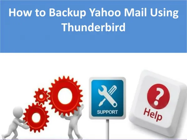 Create a Backup Yahoo mail using Thunderbird
