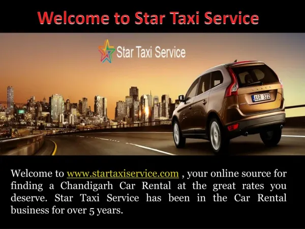 Star Taxi Service provides taxi rental service