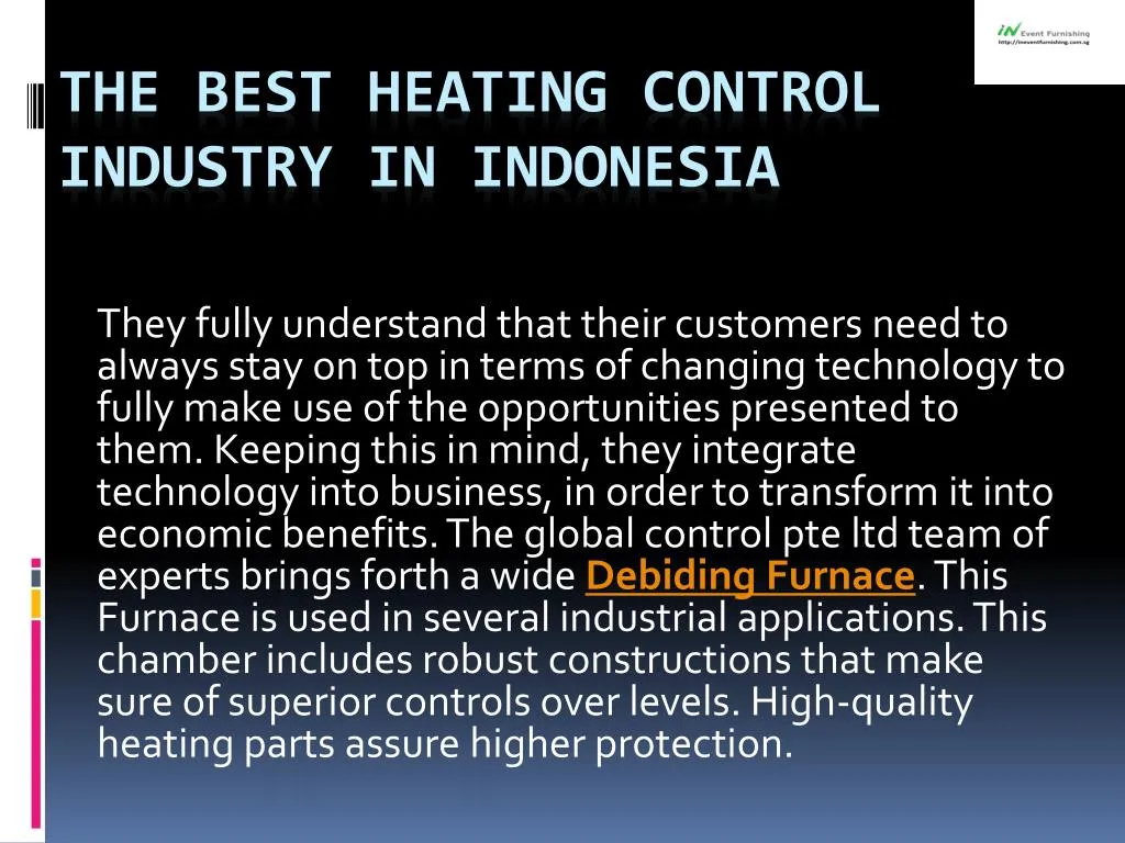 the best heating control industry in indonesia