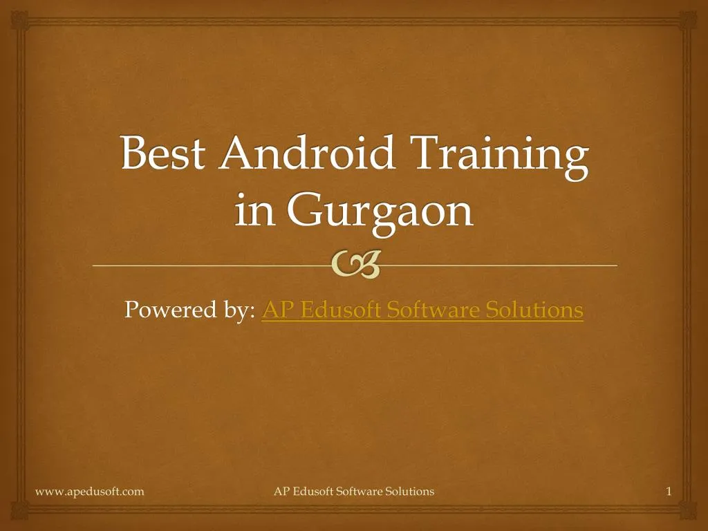 best android training in gurgaon