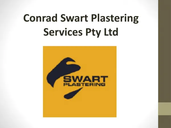 Conrad swart plastering services pty ltd