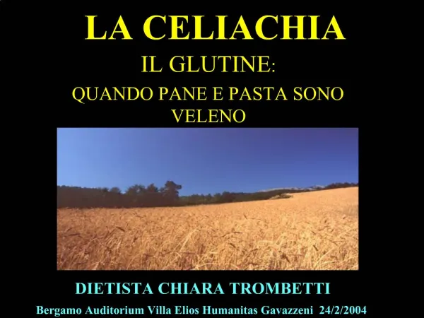 LA CELIACHIA
